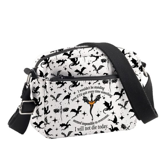Fourth Book Merchandise Fourth Book Fan Crossbody Bag Basgiath War Gift I :o) - Picture 1 of 7